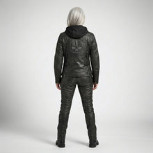 Laden Sie das Bild in den Galerie-Viewer, Damen Aurora Harley Davidson Echtlederjacke – Schmale Passform Moto-Stil