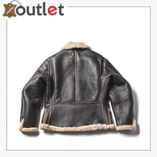 Laden Sie das Bild in den Galerie-Viewer, Aviator Bomberjacke B3 aus echtem Shearling Lammfell