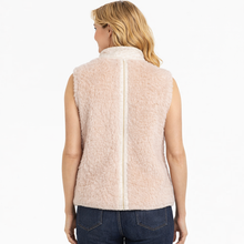 Laden Sie das Bild in den Galerie-Viewer, Moncler Tournel Beige Teddy-Steppweste – Luxuriöse Damen-Gilet