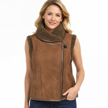 Load image into Gallery viewer, Women’s Isabel Marant Alime Brown Suede Shearling Vest