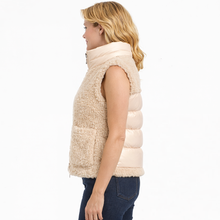 Load image into Gallery viewer, Women’s Moncler Planeze Beige Teddy Down Jacket