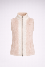 Laden Sie das Bild in den Galerie-Viewer, Moncler Tournel Beige Teddy-Steppweste – Luxuriöse Damen-Gilet