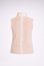 Laden Sie das Bild in den Galerie-Viewer, Moncler Tournel Beige Teddy-Steppweste – Luxuriöse Damen-Gilet