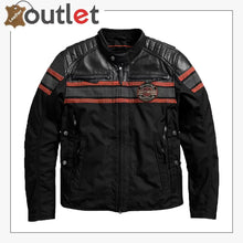 Load image into Gallery viewer, Cordura & Leather Biker Jacket