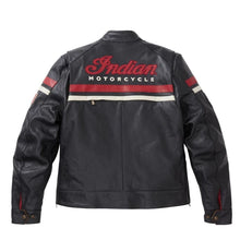 Laden Sie das Bild in den Galerie-Viewer, Genuine Indian Motorcycle Freeway Jacket Black Red New Leather Outlet