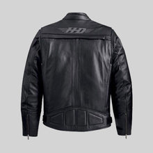 Laden Sie das Bild in den Galerie-Viewer, Harley-Davidson Herren Lederjacke Crossroad Schwarz