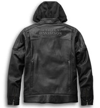 Laden Sie das Bild in den Galerie-Viewer, Harley-Davidson Swingarm 3-in-1 Lederjacke für Herren