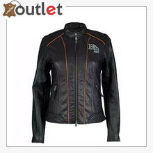 Load image into Gallery viewer, Harley-Davidson Women's Embroidered Leather Biker Jacket