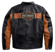 Laden Sie das Bild in den Galerie-Viewer, Harley-Davidson Vintage Bikerjacke aus Used-Leder