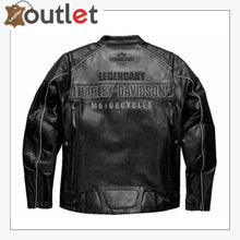 Load image into Gallery viewer, Harley Davidson Men's VOTARY Black Gray Leather Jacket