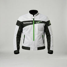 Laden Sie das Bild in den Galerie-Viewer, Kawasaki Racing Motorradjacke – Sport Rider Edition für Herren