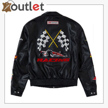 Laden Sie das Bild in den Galerie-Viewer, Jeff Hamilton Formel 1 Leder-Rennjacke