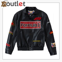 Laden Sie das Bild in den Galerie-Viewer, Jeff Hamilton Formel 1 Leder-Rennjacke