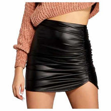 Load image into Gallery viewer, Leather Skirt for Women High Waist