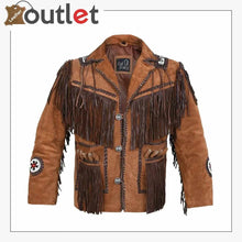 Laden Sie das Bild in den Galerie-Viewer, Herren Western Wildlederjacke