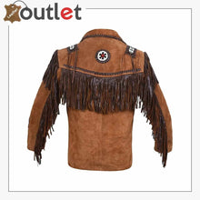 Laden Sie das Bild in den Galerie-Viewer, Herren Western Wildlederjacke