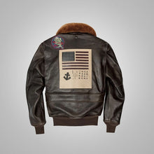 Load image into Gallery viewer, Men’s Classic A2 Flight Leather Jacket