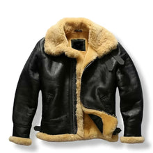 Laden Sie das Bild in den Galerie-Viewer, Men's RAF Aviator Real Leather Jacket Leather Outlet