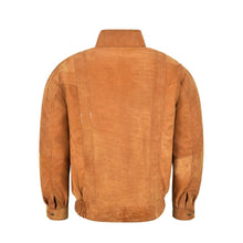 Laden Sie das Bild in den Galerie-Viewer, Men's Real Leather Jacket Bomber Tan Buff Classic Leather Outlet