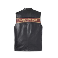 Laden Sie das Bild in den Galerie-Viewer, Mens Harley Davidson Black Leather Vest Leather Outlet
