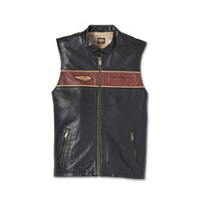 Laden Sie das Bild in den Galerie-Viewer, Mens Harley Davidson Black Leather Vest Leather Outlet