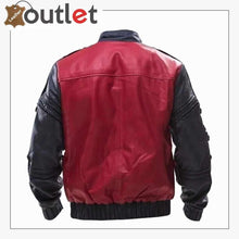 Load image into Gallery viewer, Mens Leather Bomber Flight Jacket
