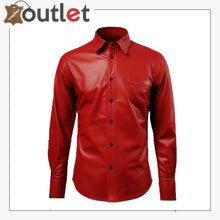 Load image into Gallery viewer, Mens Leather Shirt