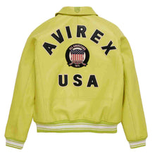Laden Sie das Bild in den Galerie-Viewer, New Avirex Fashion Glacier Color Jacket Leather Outlet