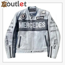 Laden Sie das Bild in den Galerie-Viewer, Seltene Mercedes Rennlederjacke