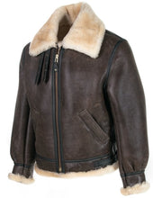 Load image into Gallery viewer, Shearling B-3 Sheepskin Bomber Jacket