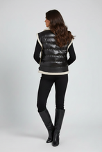Load image into Gallery viewer, Women's Shearling & Leather Moto Vest