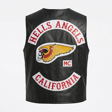 Laden Sie das Bild in den Galerie-Viewer, Men’s California Style Motorcycle Leather Vest – Biker Riding Vest