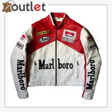 Laden Sie das Bild in den Galerie-Viewer, Vintage Marlboro Racing Lederjacke