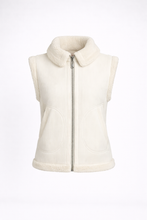 Laden Sie das Bild in den Galerie-Viewer, Women's White Teddy Shearling Vest