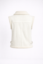 Laden Sie das Bild in den Galerie-Viewer, Women's White Teddy Shearling Vest
