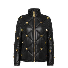 Load image into Gallery viewer, Women Luxury Black leather Bomber Jacket Leather Outlet