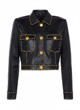 Load image into Gallery viewer, Commander Brown B-3 Leather Flight Jacket – Shearling Bomber Coat