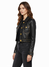 Load image into Gallery viewer, Commander Brown B-3 Leather Flight Jacket – Shearling Bomber Coat