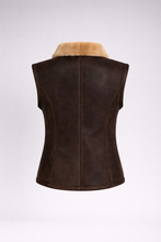 Laden Sie das Bild in den Galerie-Viewer, Women's Leather Shearling Vest
