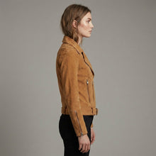 Load image into Gallery viewer, Women's Suede Leather Jacket