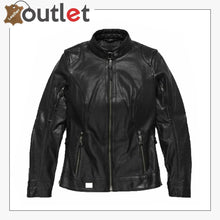 Load image into Gallery viewer, Womens HD Line Stitcher Leather Jacket
