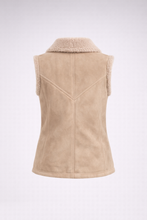 Laden Sie das Bild in den Galerie-Viewer, Women's Tan Shearling Vest