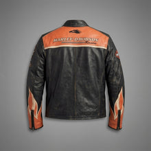 Load image into Gallery viewer, Harley Davidson Screamin Eagle Vintage Racing Leather Jacket
