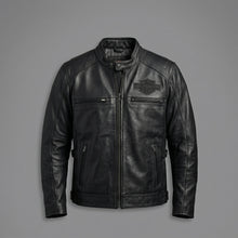 Load image into Gallery viewer, Harley Davidson Votary Motorcycle Leather Biker Jacket