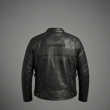 Load image into Gallery viewer, Harley Davidson Votary Motorcycle Leather Biker Jacket