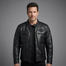 Load image into Gallery viewer, Harley Davidson Votary Motorcycle Leather Biker Jacket