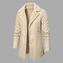Load image into Gallery viewer, Men's Cream Vintage Jacket | Lightweight Mid-Season Outerwear – Leather Outlet