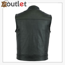 Laden Sie das Bild in den Galerie-Viewer, 2020 New Styles Leather Motorcycle Vest For Men
