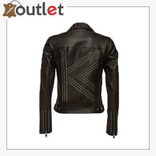 Laden Sie das Bild in den Galerie-Viewer, Embellished Leather Studded & Biker Jacket