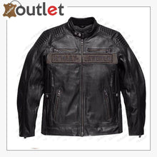 Laden Sie das Bild in den Galerie-Viewer, Harley Davidson Men’s Asylum Leather Motorcycle Jacket